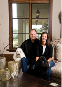 Leslie Kim McDonald with her partner, Brian Billick